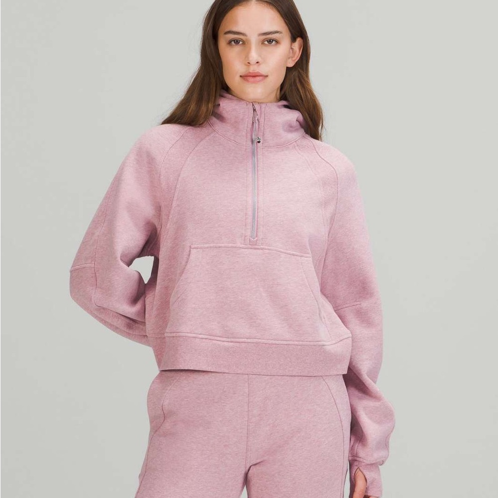 Heathered pink taupe scuba